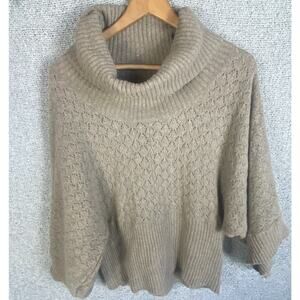 Marina Luna Wool & Rabbit Hair Sweater Womens XL Cowl Neck Quiet Luxury Feminine